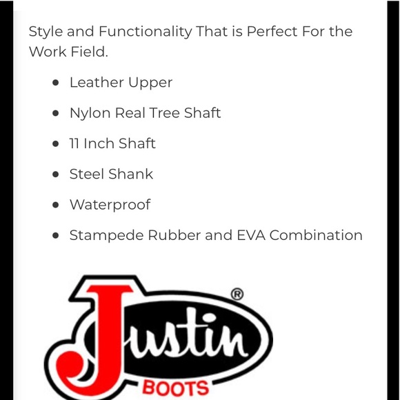 ❤️Justin🤠Boots❤️ - Picture 5 of 6